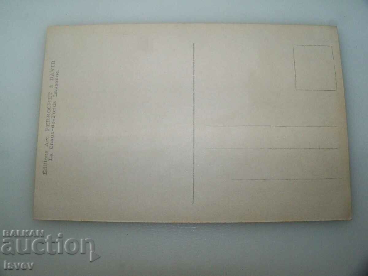 Delivery of Old postcard from Switzerland, printed around 1910 Delivery of Old postcard from Switzerland, printed around 1910