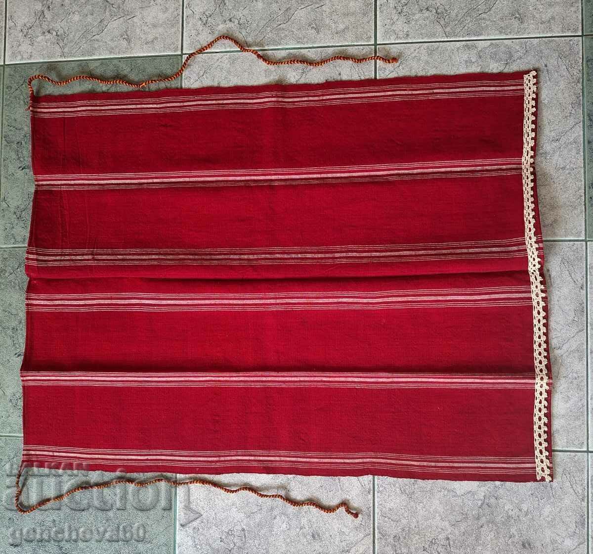 Автентична тъкана финна червена престилка - 7 Автентична тъкана финна червена престилка - 7