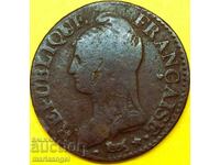 Franța 5 centimes 1799 LAN 8 Franța Consulatul lui Napoleon