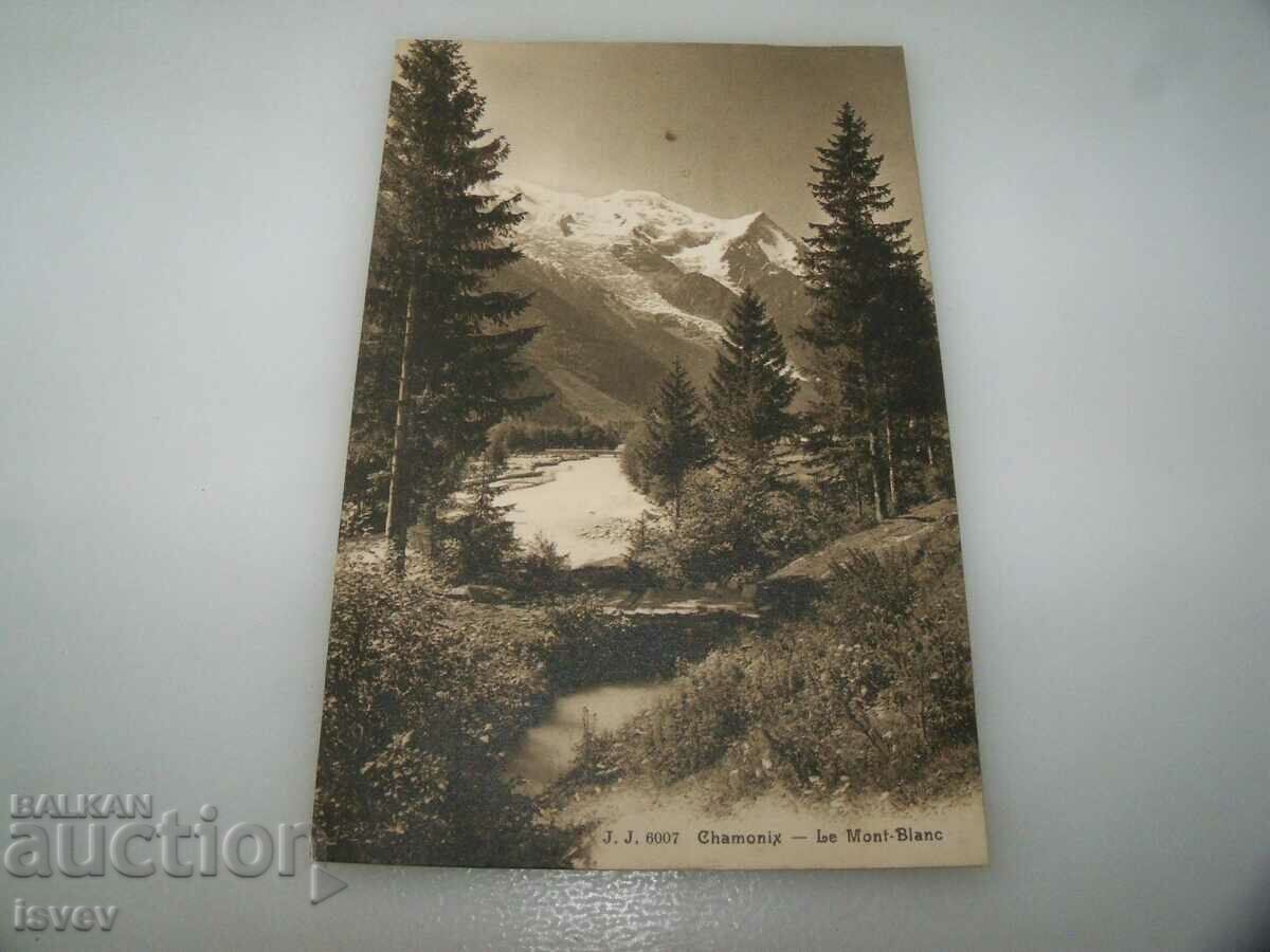 Auction  Old postcard, France Alps 1910. print