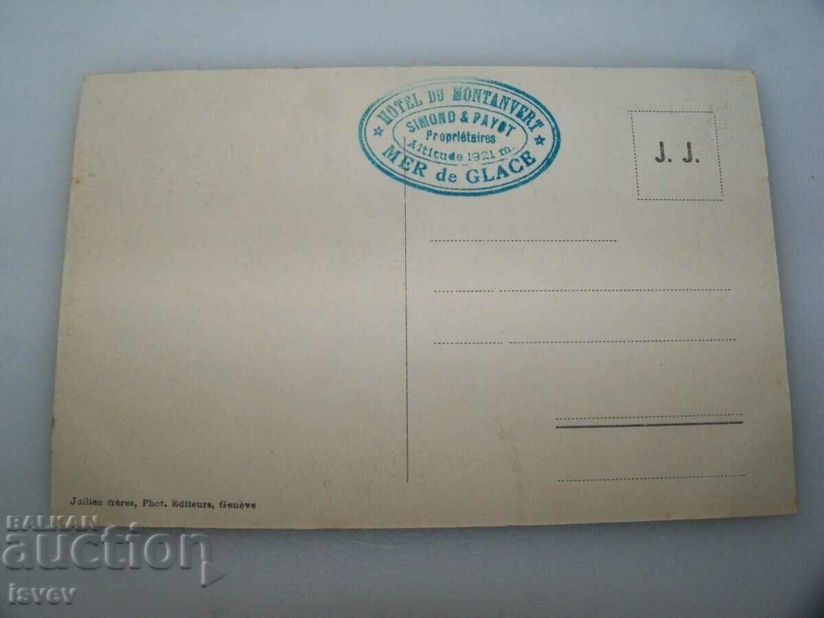 Delivery of Old postcard, France Alps 1910. print