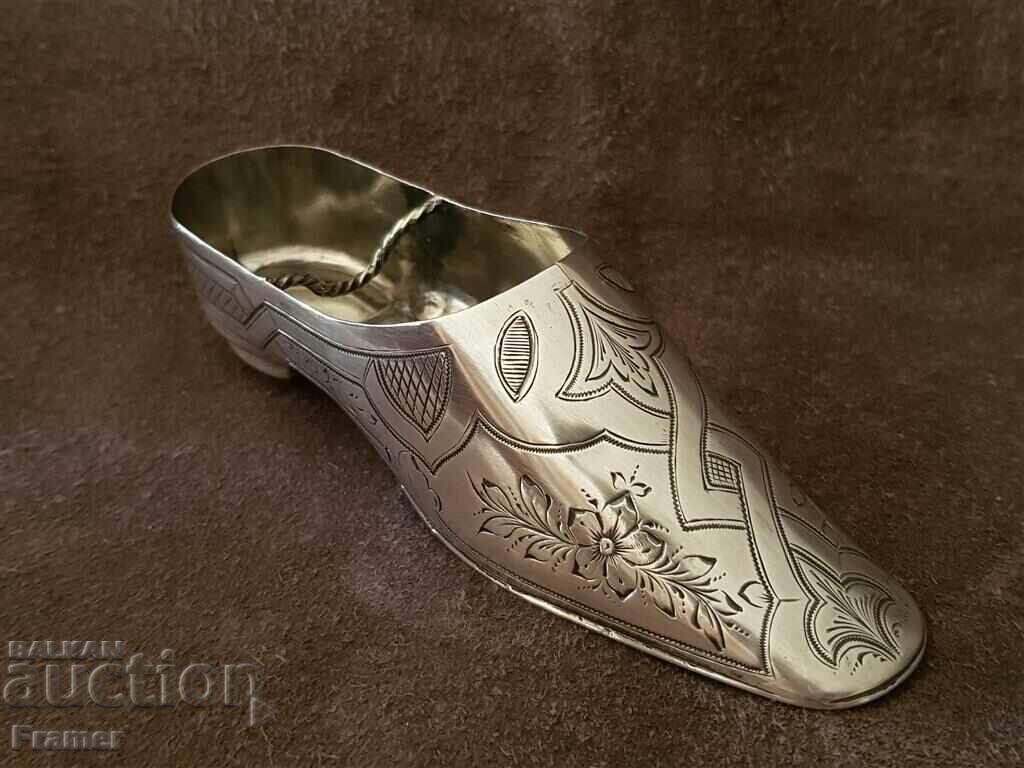 19 in Russia Saint Petersburg silver 84 shoe ashtray
