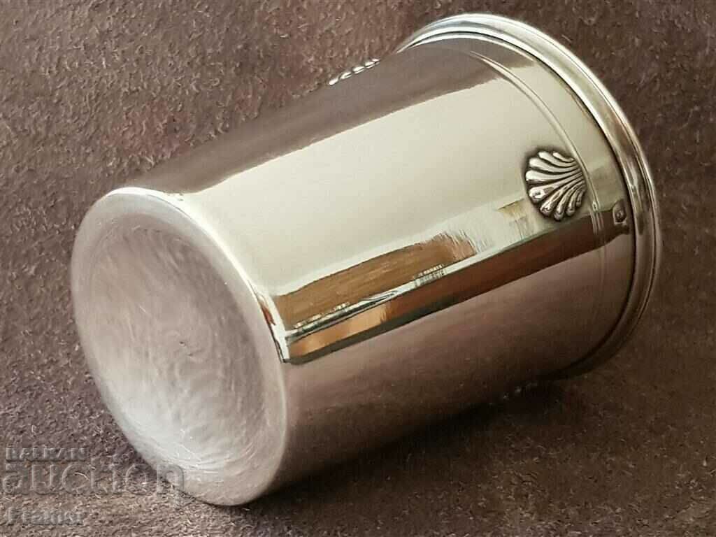 Franța veche secolul al XIX-lea argint 950 ‰ cupă marcată Minerva - 7