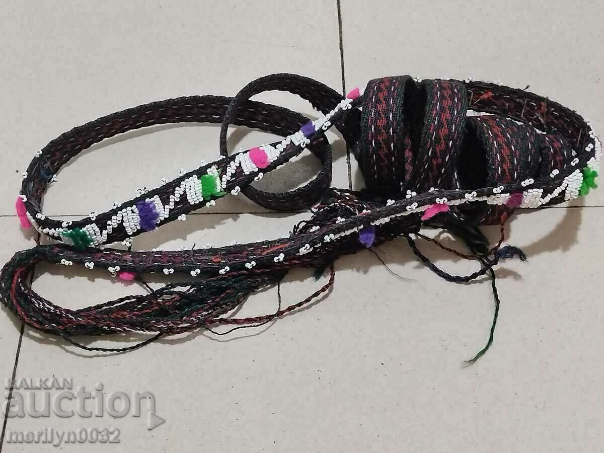 Beaded belt 2.25 meters early 20th century costume - 5 Beaded belt 2.25 meters early 20th century costume - 5