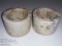 STONE CANDLESTICKS