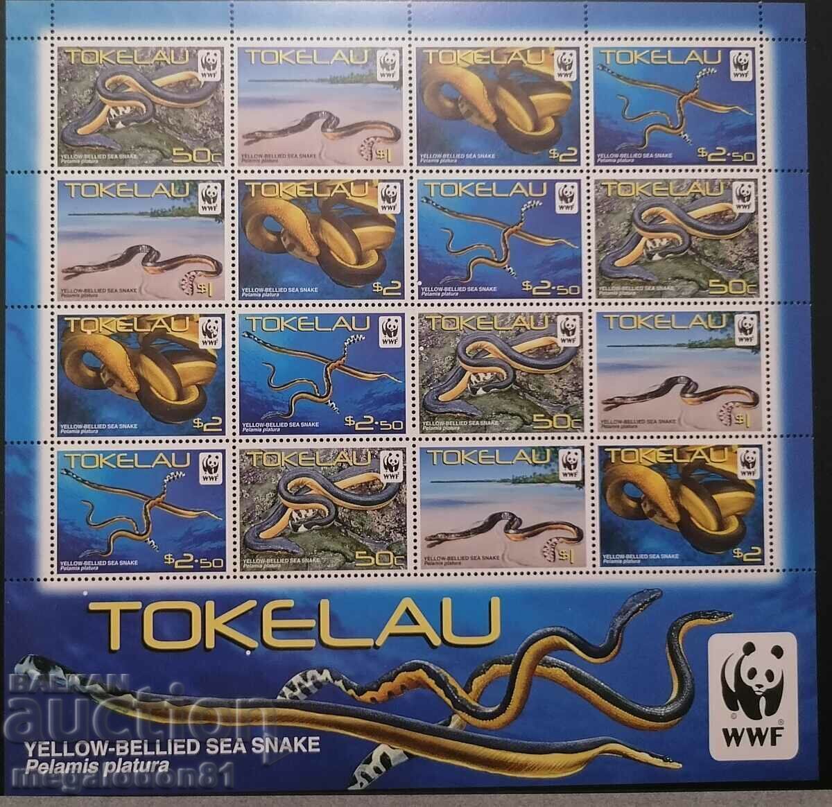 Τοκελάου - WWF πανίδα, θαλάσσιο φίδι
