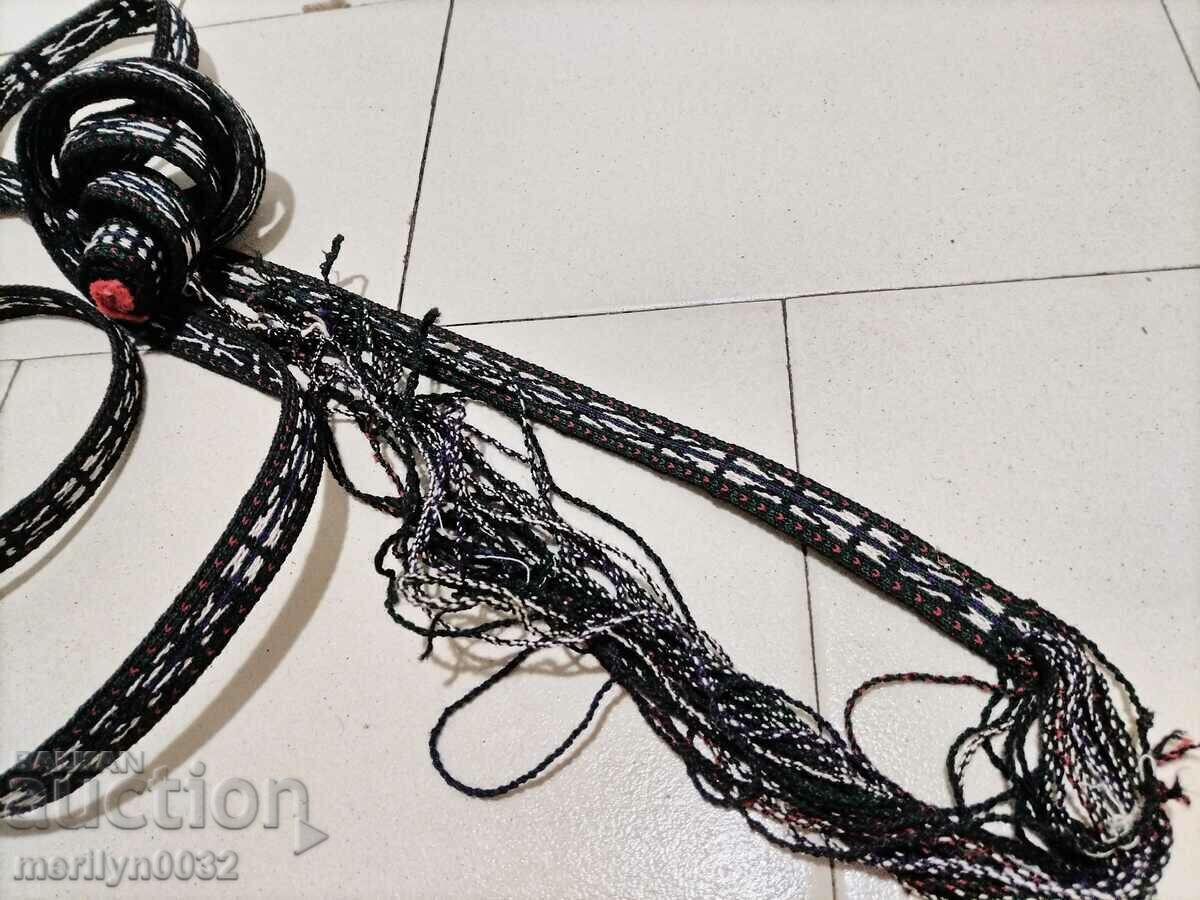 Old hand-woven belt 3.80 meters girdle belt costume - 6 Old hand-woven belt 3.80 meters girdle belt costume - 6