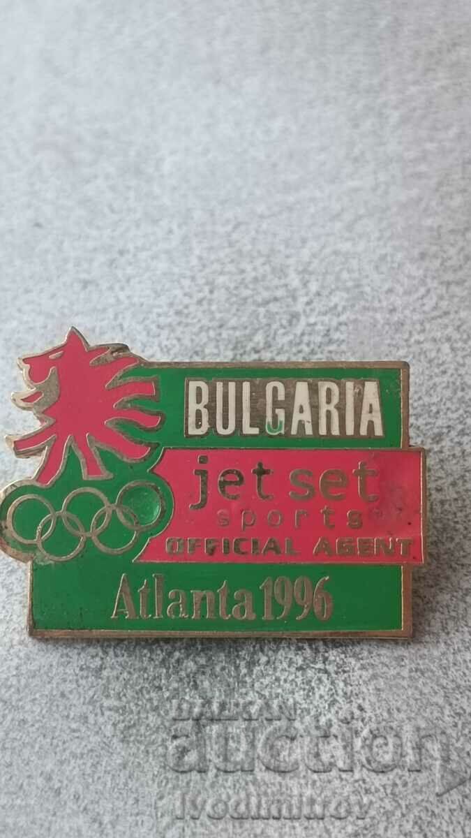 BULGARIA Jet Set Επίσημος Πράκτορας Atlanta 1996 Badge