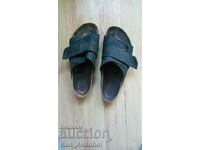 Birkenstock 45 46 черни мъжки сандали чехли пантофи кожа