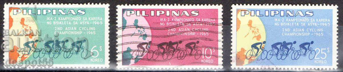 1965. Филипини. Второ азиатско първенство по колоездене.