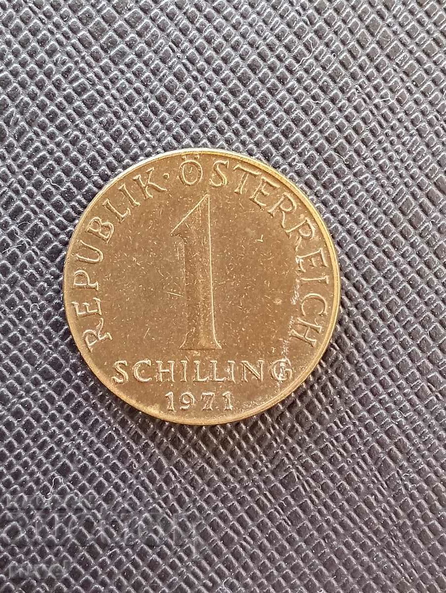 Австрия 1 шилинг, 1971 г.