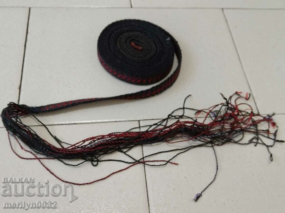 Old hand-woven belt 4.00 meters girdle belt costume - 7 Old hand-woven belt 4.00 meters girdle belt costume - 7