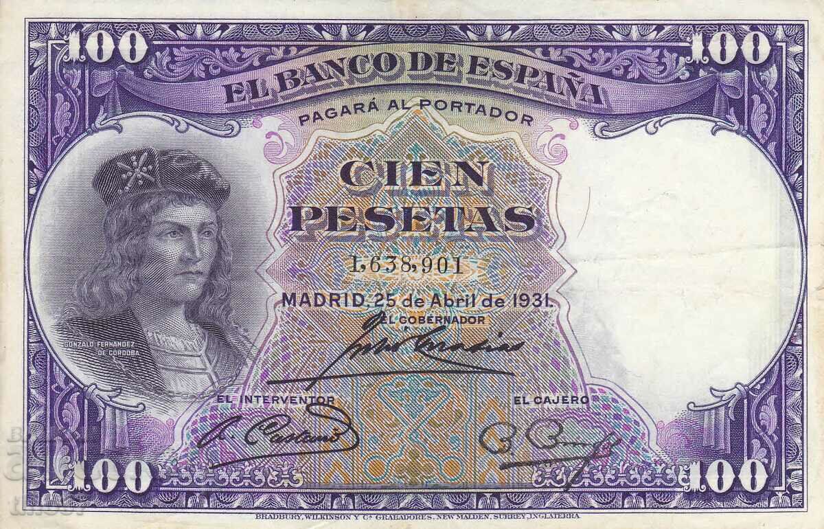 tino37- SPAIN - 100 PESETS - 1931 - VF with price 15.90 BGN | € 8.13