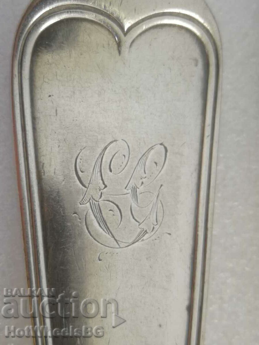 Стари голями вилици посребрени -монограм и маркировка - 5