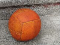 Old children's sports leather ball - Bulgarian