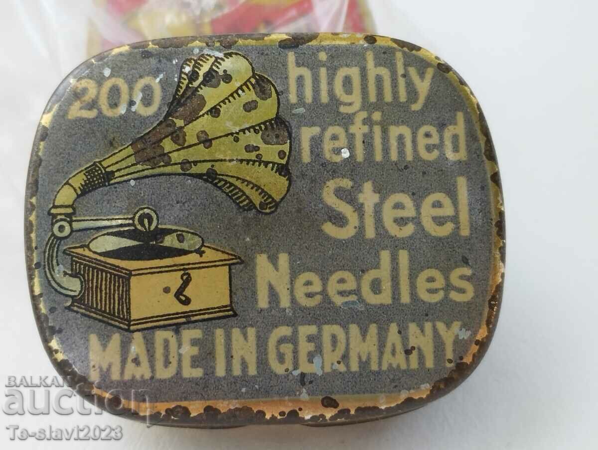 Καρφίτσες πικάπ Γερμανικά - Παλιό Μεταλλικό κουτί