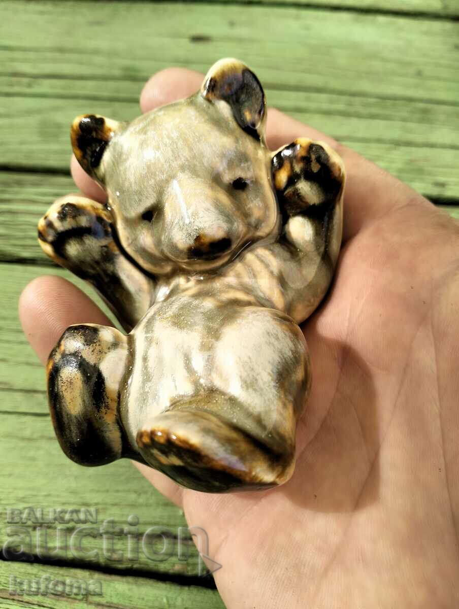 Danish modern ceramic Soholm bear figurine - 6