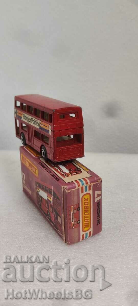 Delivery of MATCHBOX LESNEY -No 17B The Londoner "Berger Paints" 1972