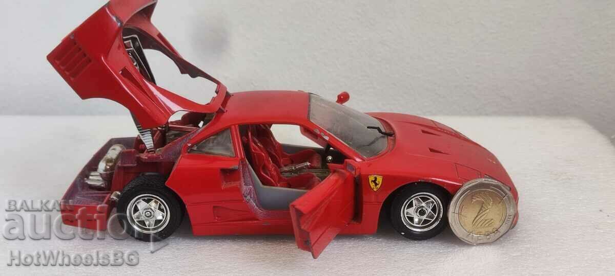metal toy Ferrari F40-CURAGO-Italy 1/24 with price 45.00 BGN | € 23.01 metal toy Ferrari F40-CURAGO-Italy 1/24 with price 45.00 BGN | € 23.01