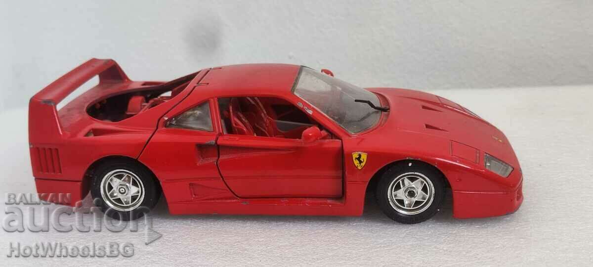 metal toy Ferrari F40-CURAGO-Italy 1/24 - 6 metal toy Ferrari F40-CURAGO-Italy 1/24 - 6