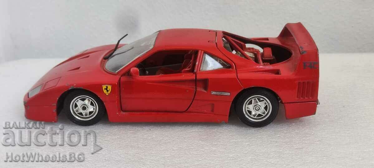 jucărie metalică Ferrari F40-CURAGO-Italia 1/24