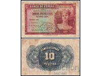 ❤️ ⭐ Spania 1935 10 pesetas ⭐ ❤️