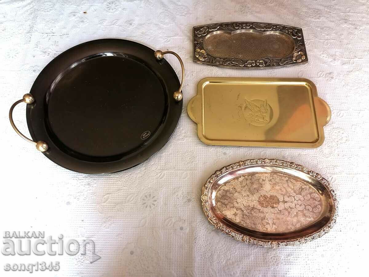 Lot of Beautiful Old Trays From 0.01 St.