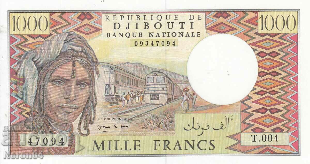 1000 francs 1979, Djibouti