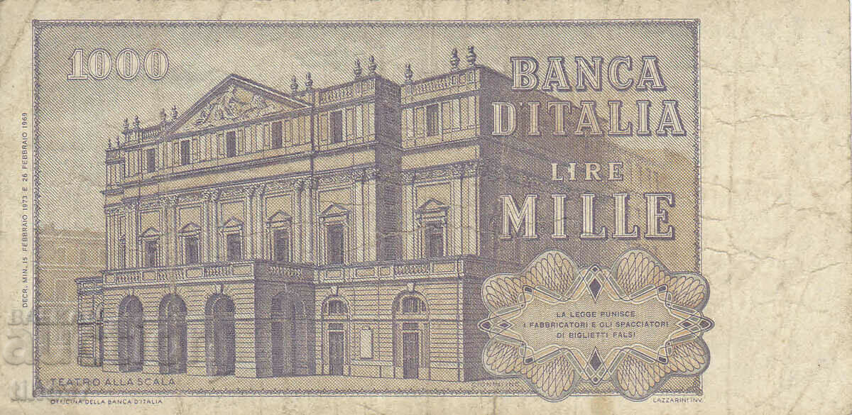 Auction tino37- ITALY - 1000 LIRES - 1973 Auction tino37- ITALY - 1000 LIRES - 1973