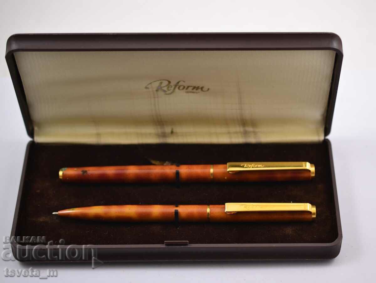 Pen set with refill and pen REFORM GERMANY