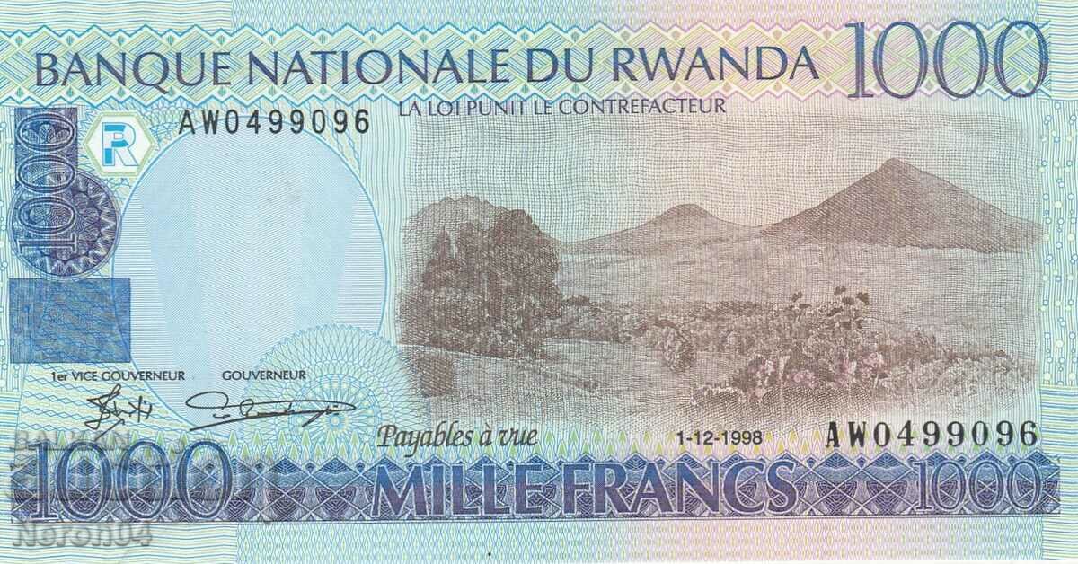 1000 de franci 1998, Rwanda