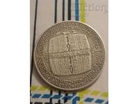 Austria 1970 Mercury Calendar Medal, silver plated