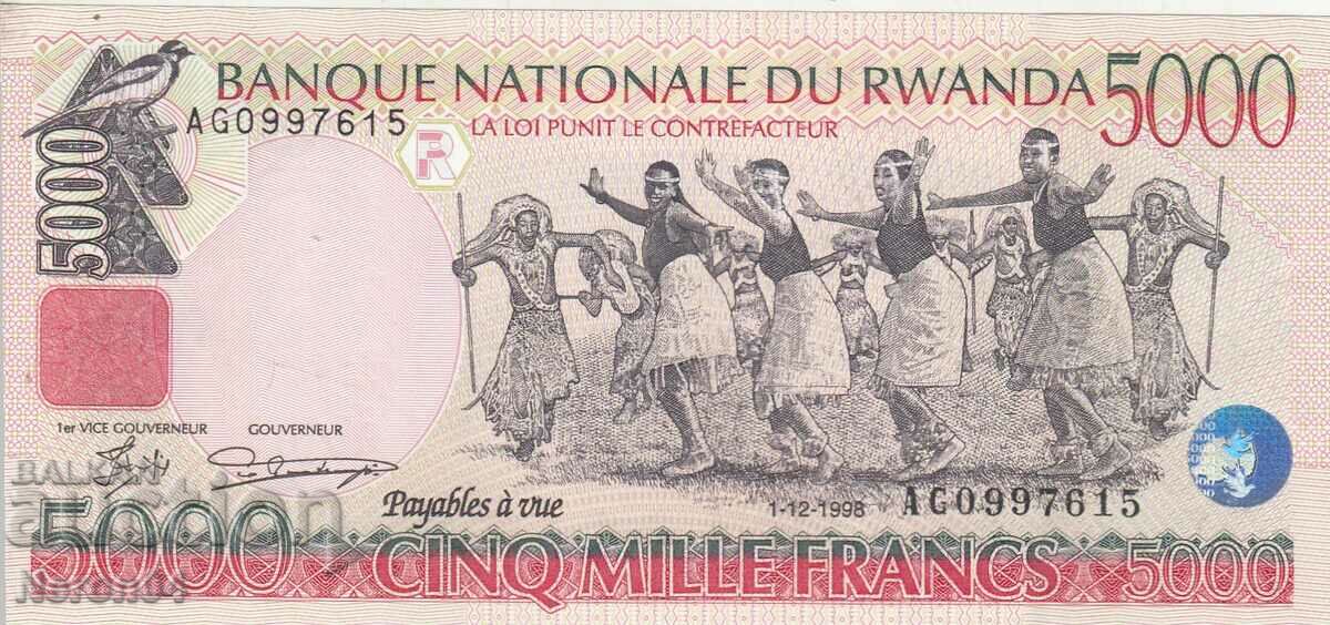 5000 de franci 1998, Rwanda