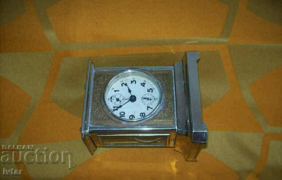 Auction  Desk clock "GUSTAV BECKER" with lantern
