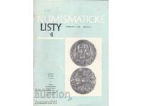 CZECHOSLOVAKIA - NUMISMATIC MAGAZINE - 1980 No. 4