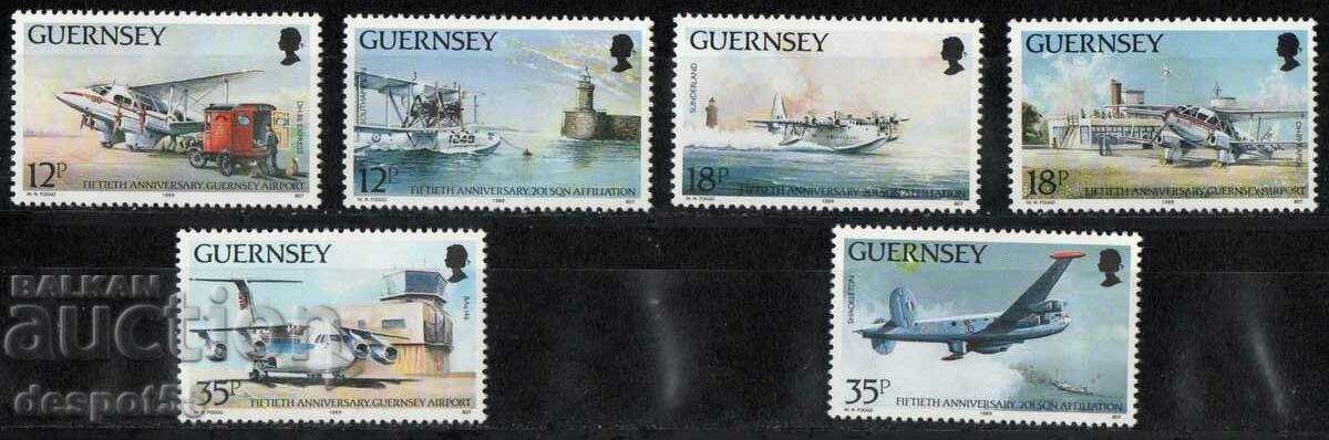 1989. Guernsey. 50 de ani de la Aeroportul Guernsey.