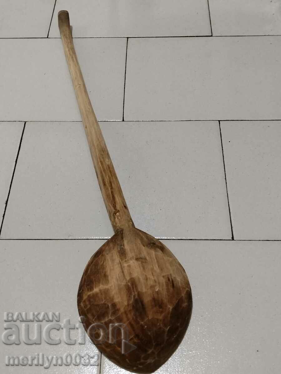 Auction Old wooden spoon, the wooden one, Auction Old wooden spoon, the wooden one,
