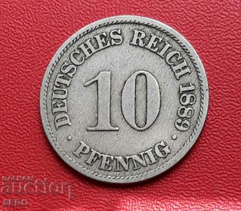 Germany-10 Pfennig 1889 A-Berlin