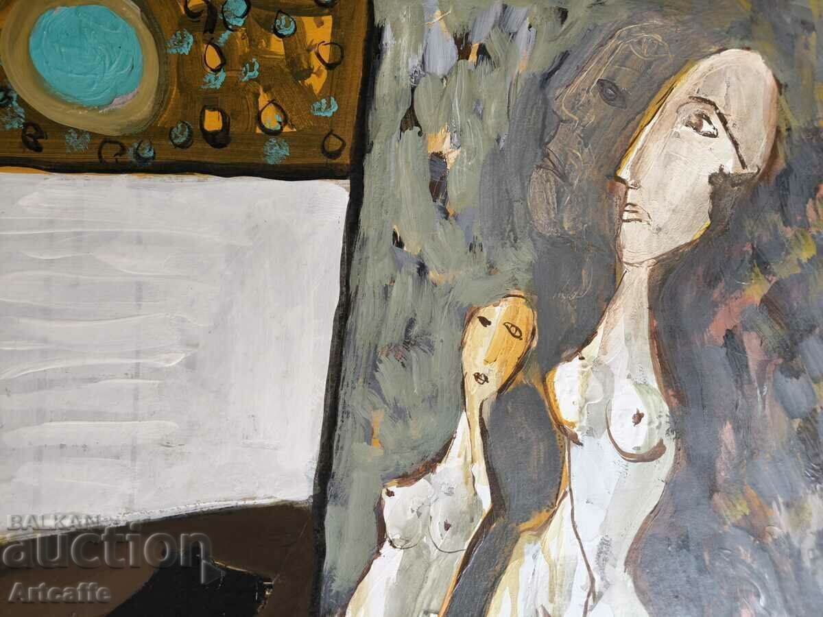 Vladimir Stan Vladimir Stanchovsky-pictură carton acrilic, - 5