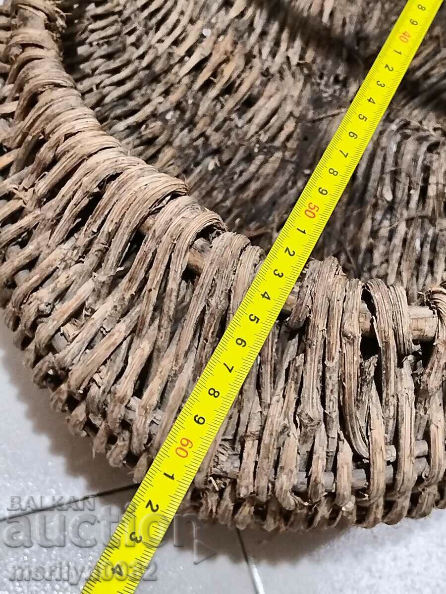 Old wicker basket paner basket - 6