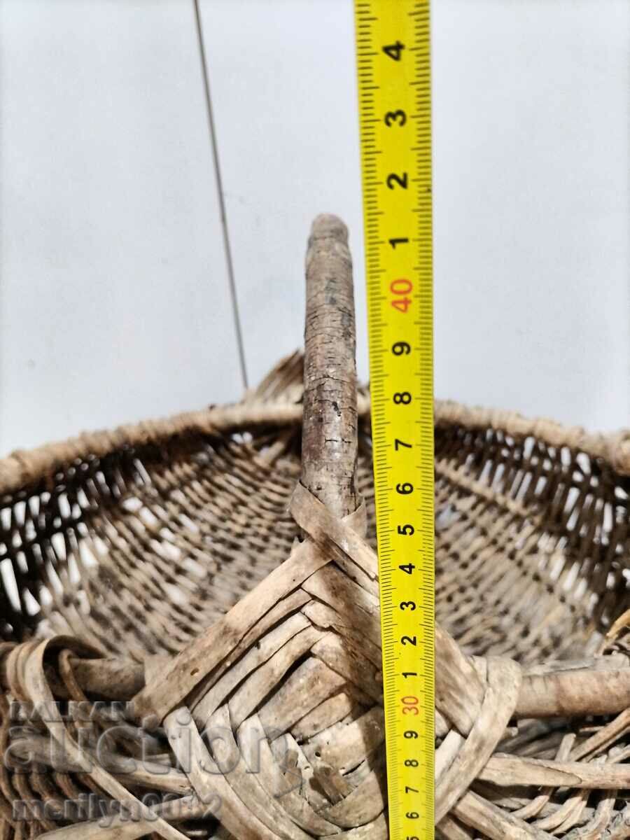 Old wicker basket paner basket - 7