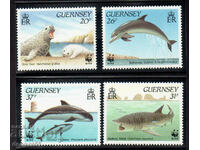 1990. Guernsey. WWF - Θαλάσσια Ζωή.