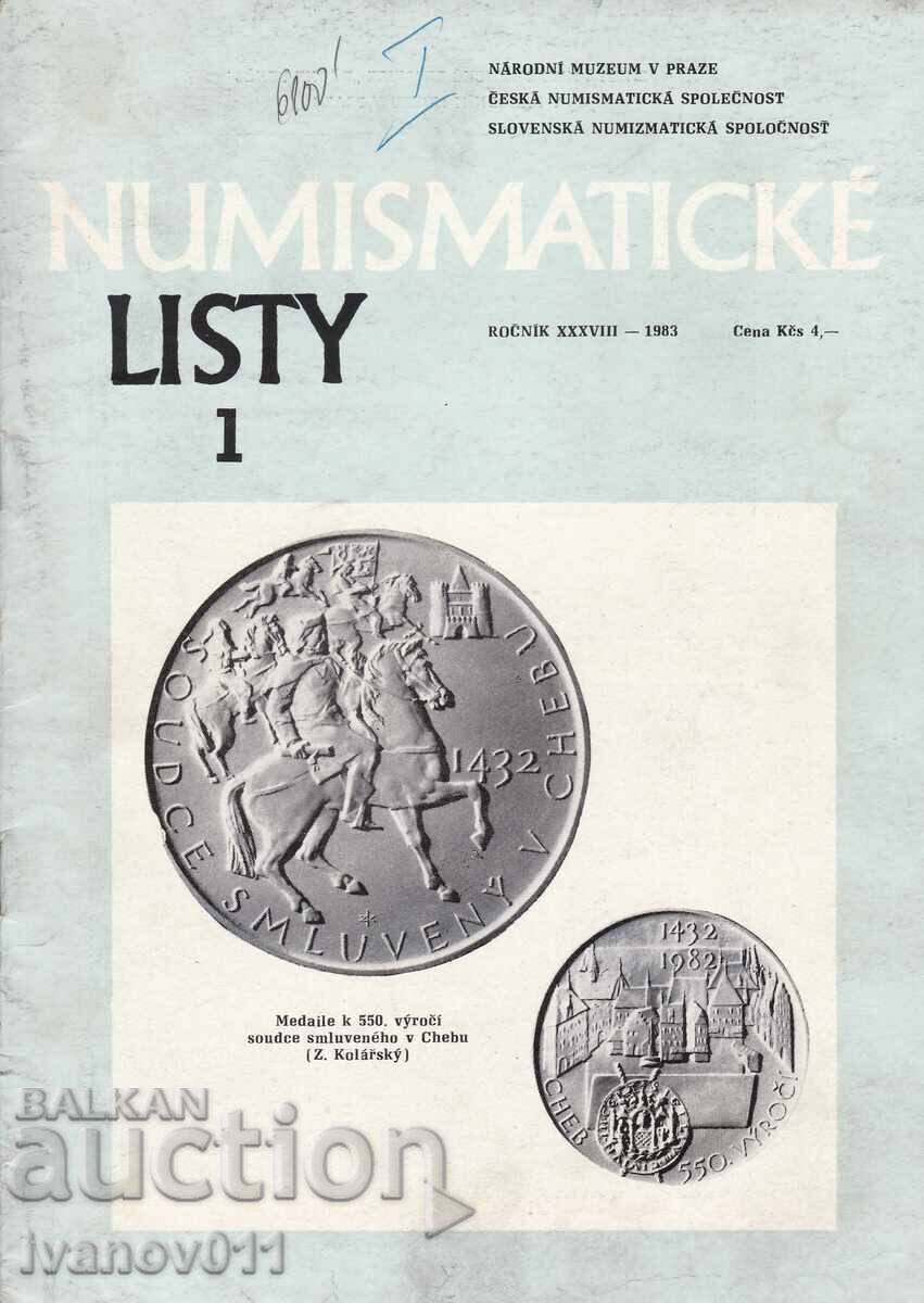 CZECHOSLOVAKIA - NUMISMATIC MAGAZINE - 1983 #1