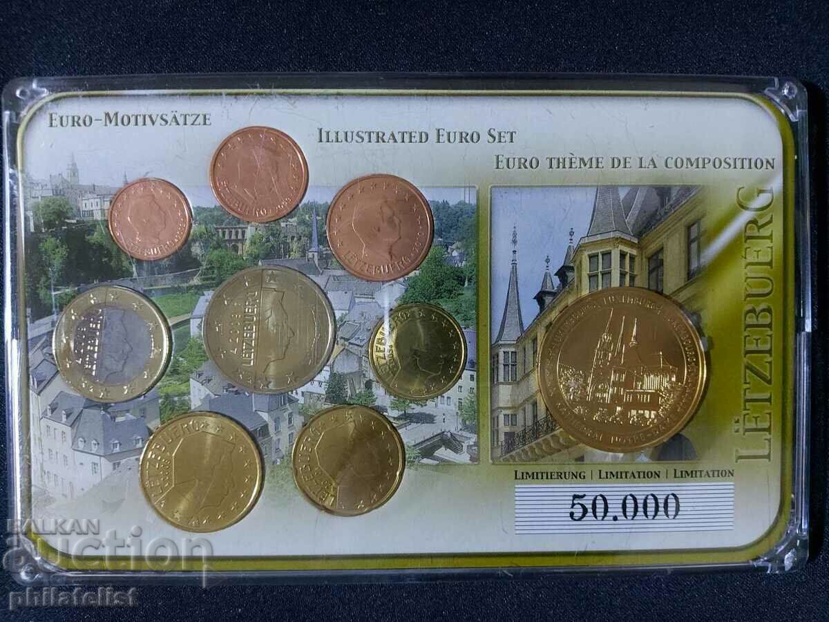 Luxembourg 2005-2010 - Euro set from 1 cent to 2 euros + medal with price 25.00 BGN | € 12.78 Luxembourg 2005-2010 - Euro set from 1 cent to 2 euros + medal with price 25.00 BGN | € 12.78