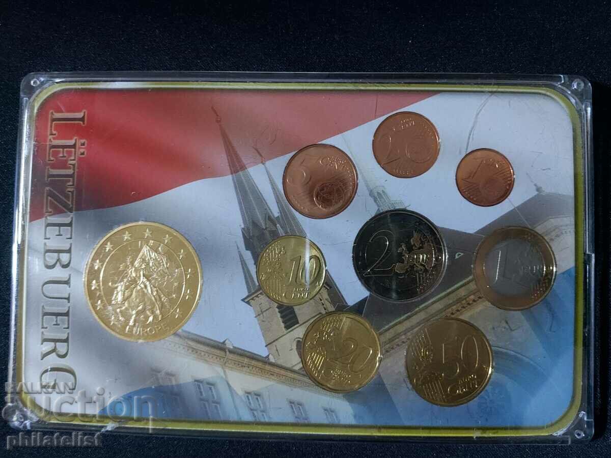 Λουξεμβούργο 2005-2010 - Σετ ευρώ από 1 σεντ έως 2 ευρώ + μετάλλιο
