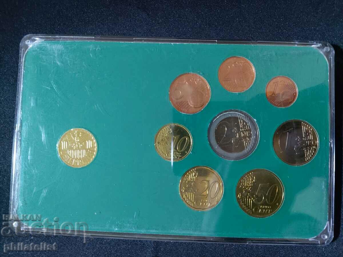 Auction Austria 2002-2005 - Euro set from 1 cent to 2 euros + 10 groszy Auction Austria 2002-2005 - Euro set from 1 cent to 2 euros + 10 groszy