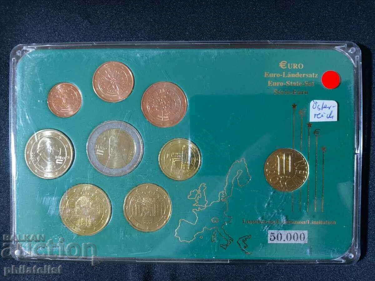 Austria 2002-2005 - Euro set from 1 cent to 2 euros + 10 groszy