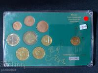 Кипър 2008 - Евро Сет от 1 цент до 2 евро + 1 пенс 2004