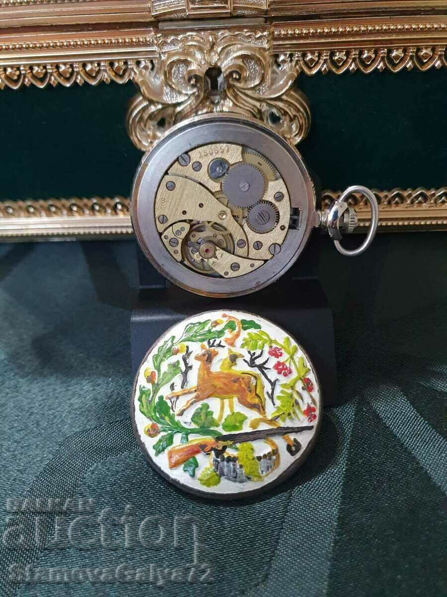 Molnia collectible Russian pocket watch - 6