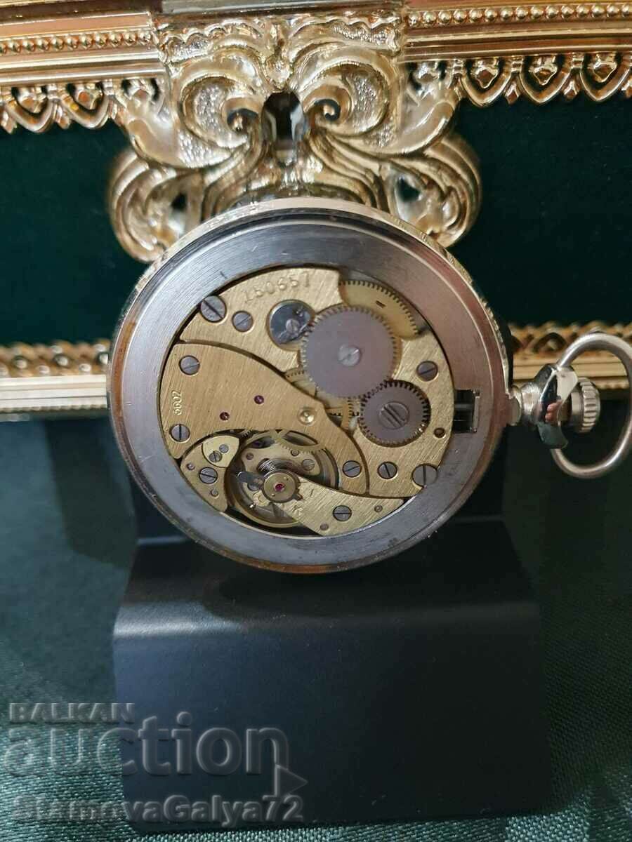 Molnia collectible Russian pocket watch - 7